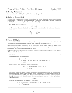 Physics 213 — Problem Set 12 — Solutions Spring 1998