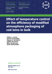 Effect of temperature control on the efficiency of modified