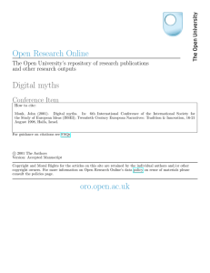 Open Research Online Digital myths oro.open.ac.uk