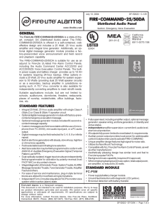 Data Sheet df-52022 - Fire