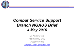 Combat Service Support Branch - National Guard Association of the