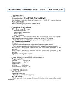 Pos-I-Tie® ThermalClip - Heckmann Building Products, Inc.