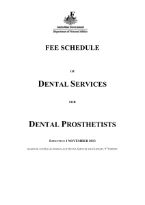 Dental Prosthetists - Department of Veterans` Affairs
