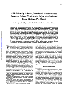 ATP Directly Affects Junctional Conductance Between Paired