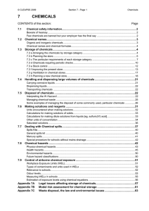 Laboratory Handbook - Section 07 - CHEMICALS
