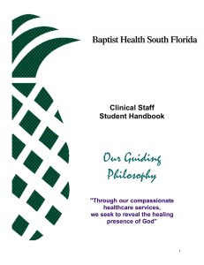 Our Guiding Philosophy - Baptist Health South Florida