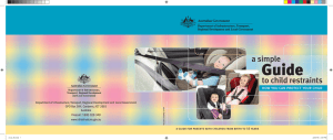 A simple guide to child restraints - Department of Infrastructure and