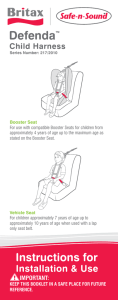 Defenda Child Harness Instructions