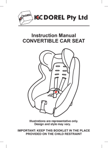 Instruction Manual CONVERTIBLE CAR SEAT