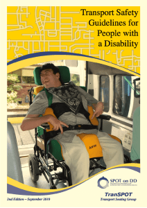 Transport Safety Guidelines for People with a Disability