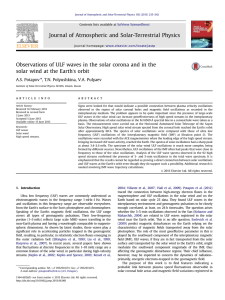 Observations of ULF waves in the solar corona and in the solar wind