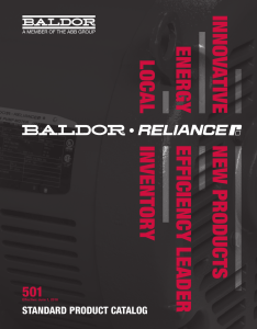 2016 Baldor Catalog Excerpt