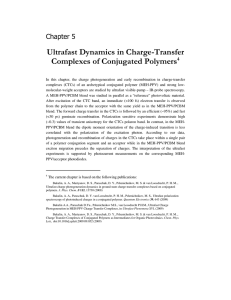 Ultrafast Dynamics in Charge-Transfer Complexes of Conjugated