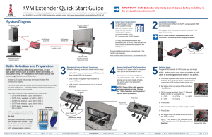 KVM Extender Quick Start Guide