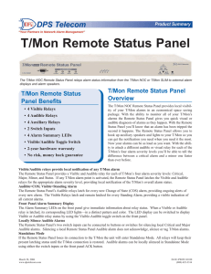 T/Mon Remote Status Panel