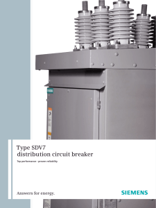 Type SDV7 distribution circuit breaker