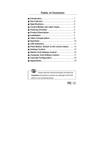 Table of Contents