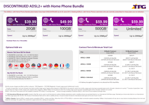 DISCONTINUED ADSL2+ with Home Phone Bundle $39.99