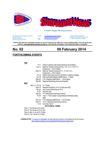 newsletter-2014-0206 - Sherwood State School