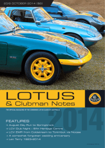 201410LotusNotes - Lotus Club Victoria