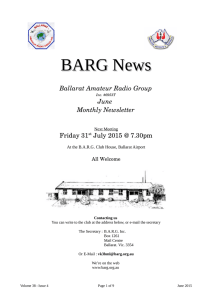 June - Ballarat Amateur Radio Group