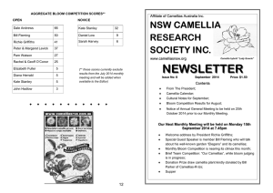 NEWSLETTER - NSW Camellia Society