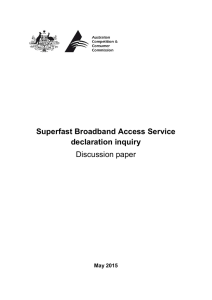 Superfast Broadband Access Service declaration inquiry