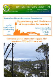 the australian hypnotherapy journal
