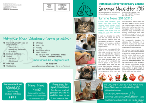 Summer Newsletter 2015 - Patterson River Veterinary Centre