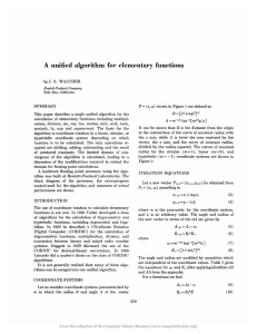 A unified algorithm for elementary functions