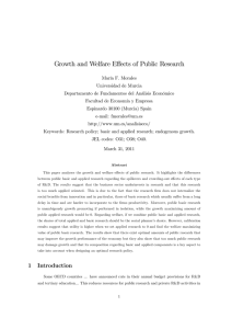 Growth and Welfare Effects of Public Research