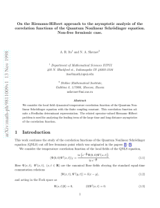On the Riemann-Hilbert approach to the asymptotic analysis of the