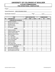 Pre-Operational Verification 2009