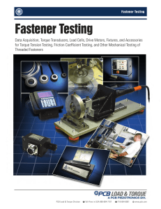 Fastener Testing - PCB Piezotronics