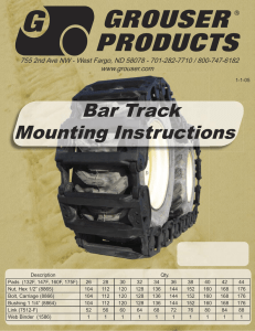 Bar Track Mounting Instructions