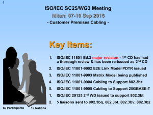 ISO/IEC SC25/WG3 report to IEEE 802.3