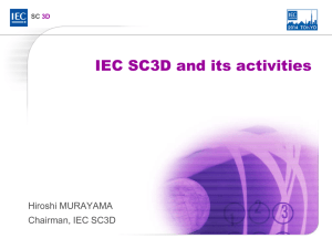IEC SC3D and its activities