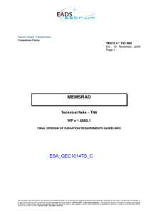 TN6- WP 6000-Radiation Testing Guidelines- Final