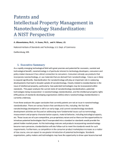 Patents and Intellectual Property Management in Nanotechnology