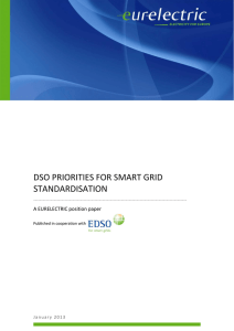 dso priorities for smart grid standardisation