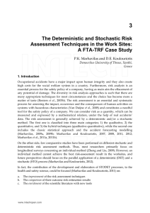 The Deterministic and Stochastic Risk Assessment
