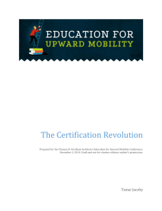 The Certification Revolution