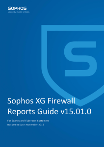 Sophos XG Firewall Reports Guide v15.01.0