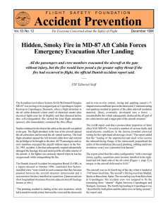 Hidden, Smoky Fire in MD-87 Aft Cabin Forces Emergency