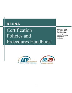Certification Policies and Procedures Handbook