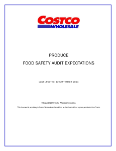 produce food safety audit expectations
