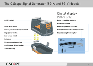The C.Scope Signal Generator (SG-A and SG