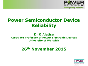 Power Semiconductor Device Reliability - Dr O Alatise