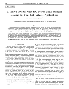 Z-Source Inverter with SiC Power Semiconductor Devices for Fuel