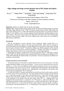 High voltage and large current dynamic test of SiC diodes and